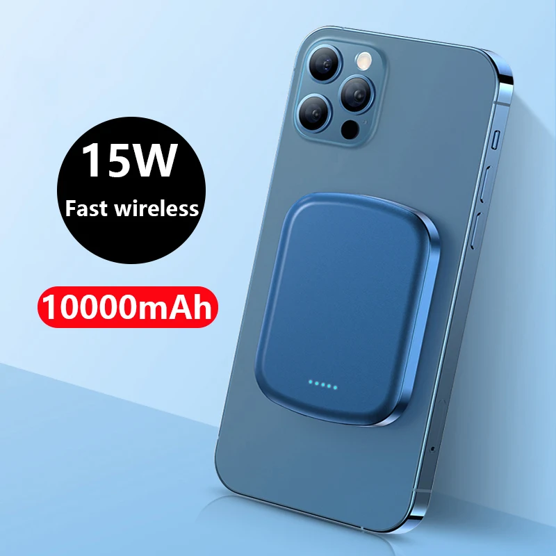 2022 New 10000mAh 15W Fast Magnetic Wireless Spare Charging Power Bank For iphone 12 13 Pro Portable powrbank Emergency Battery
2022 New 10000mAh 15W Fast Magnetic Wireless Spare Charging Power Bank For iphone 12 13 Pro Portable powrbank Emergency Battery