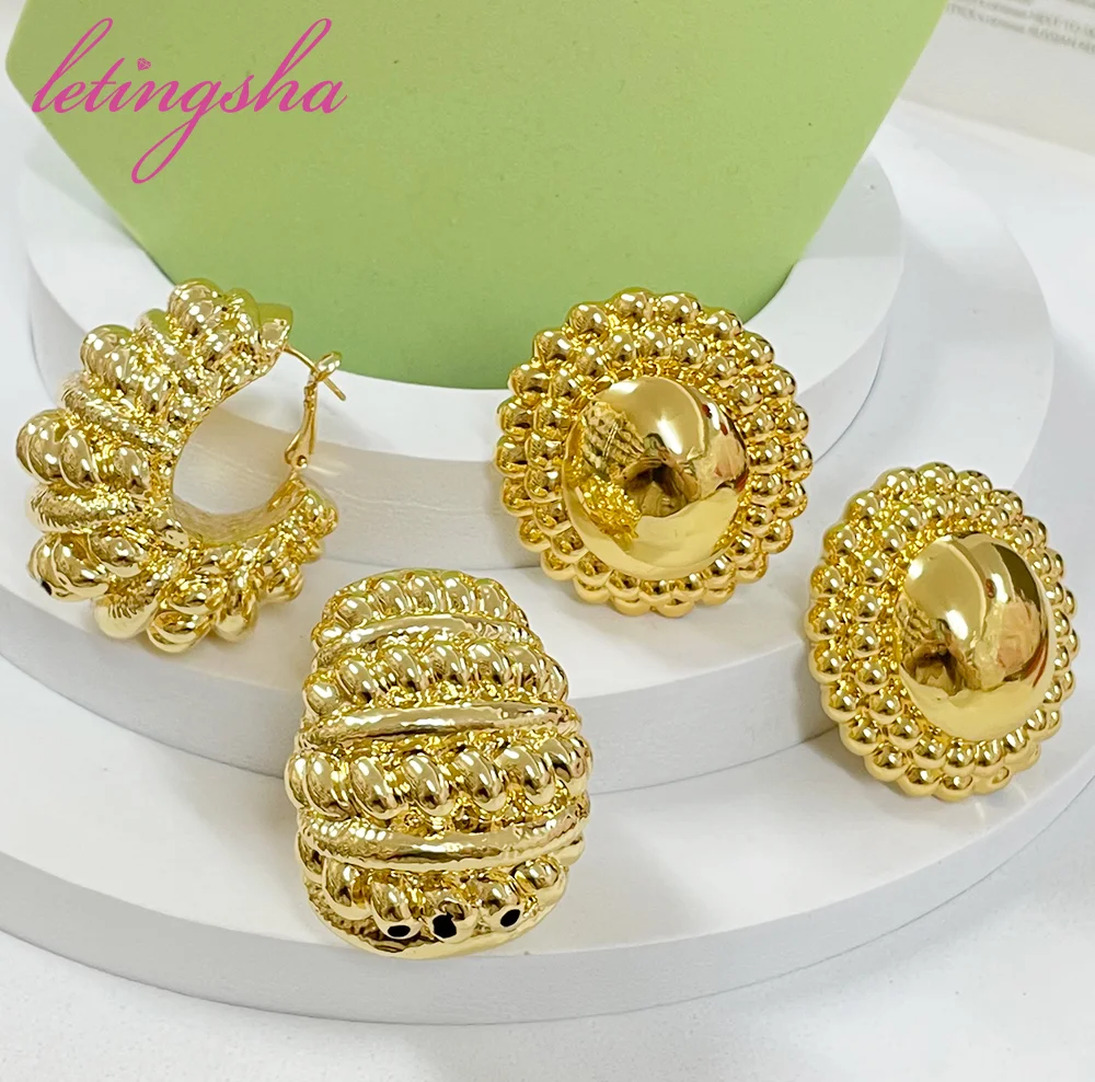 Drop Dubai Classic Women Nigeria Earring Fashion Africa Set Small Elegant Earring Wedding Gift Banquet Earrings Trendy New Style
Drop Dubai Classic Women Nigeria Earring Fashion Africa Set Small Elegant Earring Wedding Gift Banquet Earrings Trendy New Style