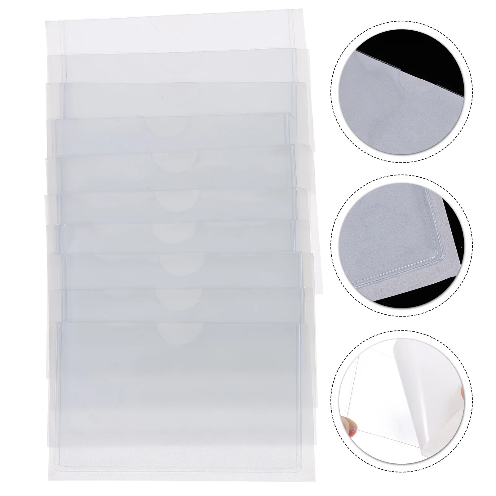 10pcs Adhesive Index Card Pockets Library Card Pockets Transparent Label Holders
10pcs Adhesive Index Card Pockets Library Card Pockets Transparent Label Holders