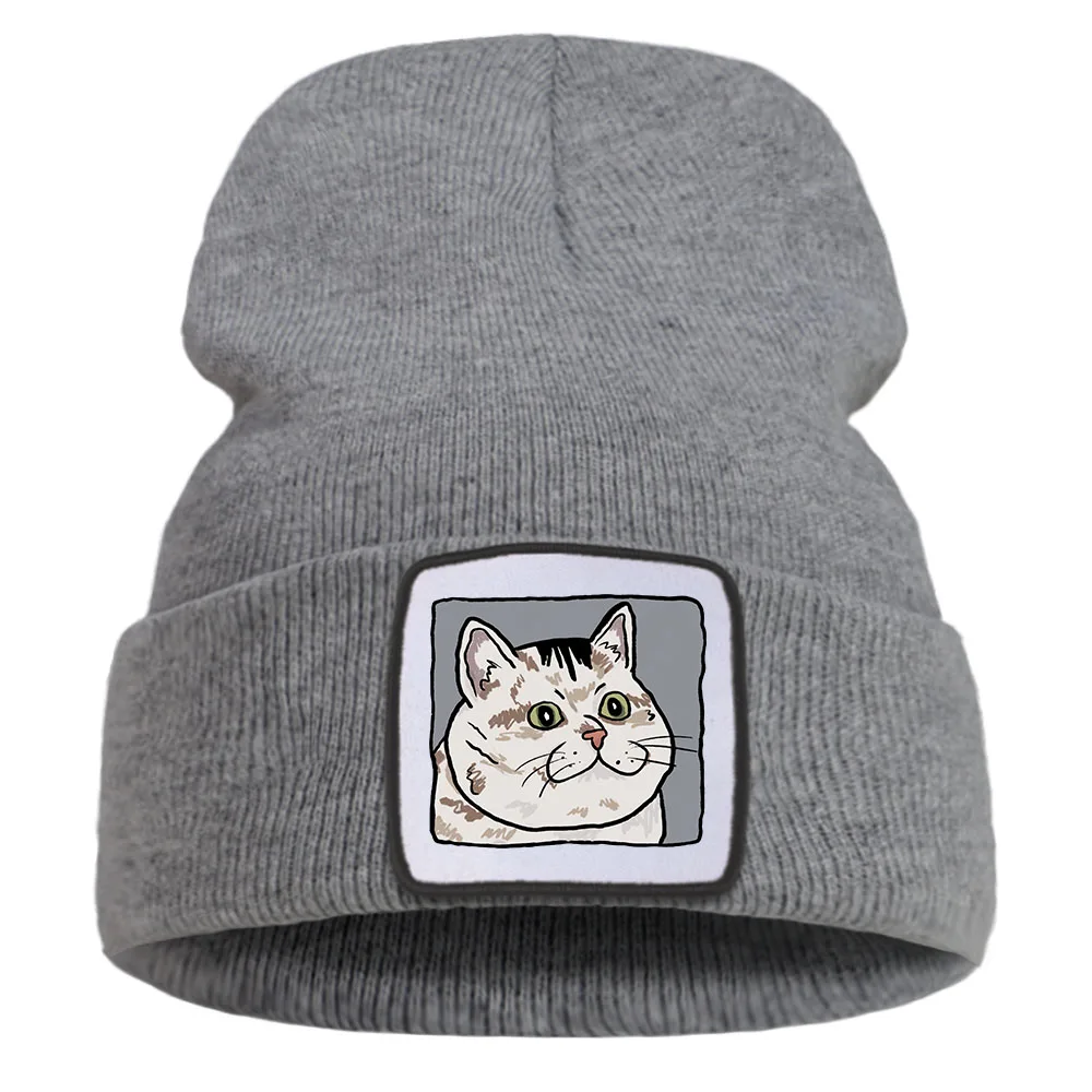 Cute Dazed Big Face Cat Printed Unisex Caps Cartoons Kawaii Knitted Hat Outdoors Casual Windproof Caps All-math Warm Man Bonnets
Cute Dazed Big Face Cat Printed Unisex Caps Cartoons Kawaii Knitted Hat Outdoors Casual Windproof Caps All-math Warm Man Bonnets