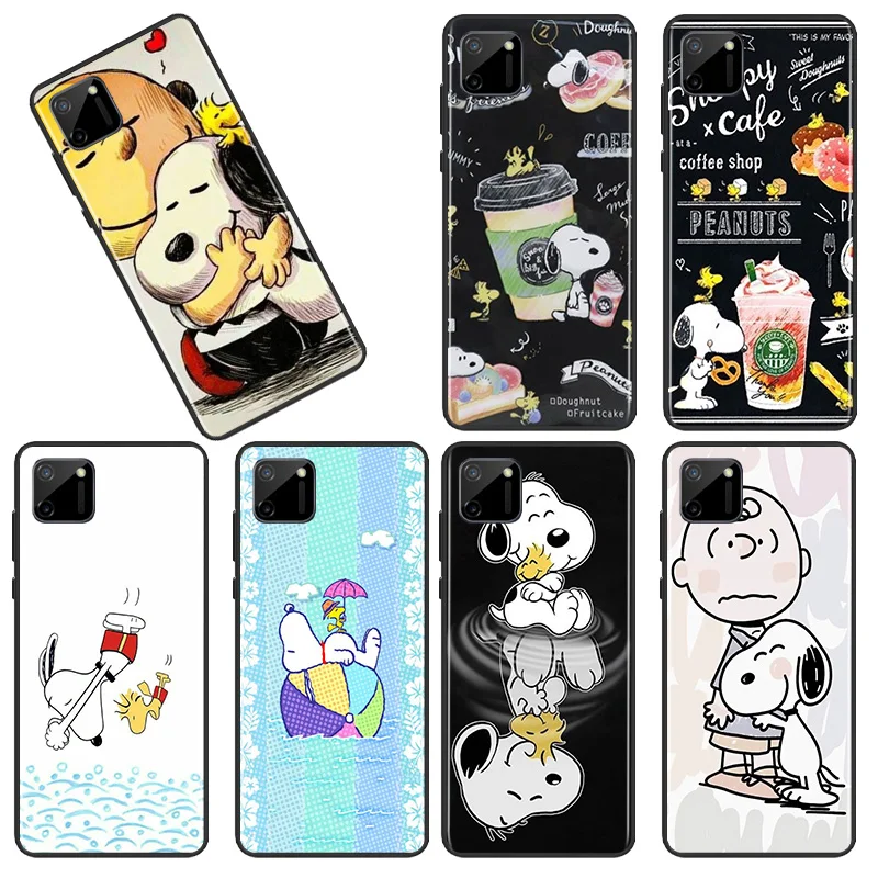 

Nice snoopy For OPPO Find X2 X3 X5 Lite Neo Pro 5G OPPO Reno2 Reno4 Reno5 Reno6 Reno7 Z Lite Pro SE 4G 5G Black Phone Case Capa