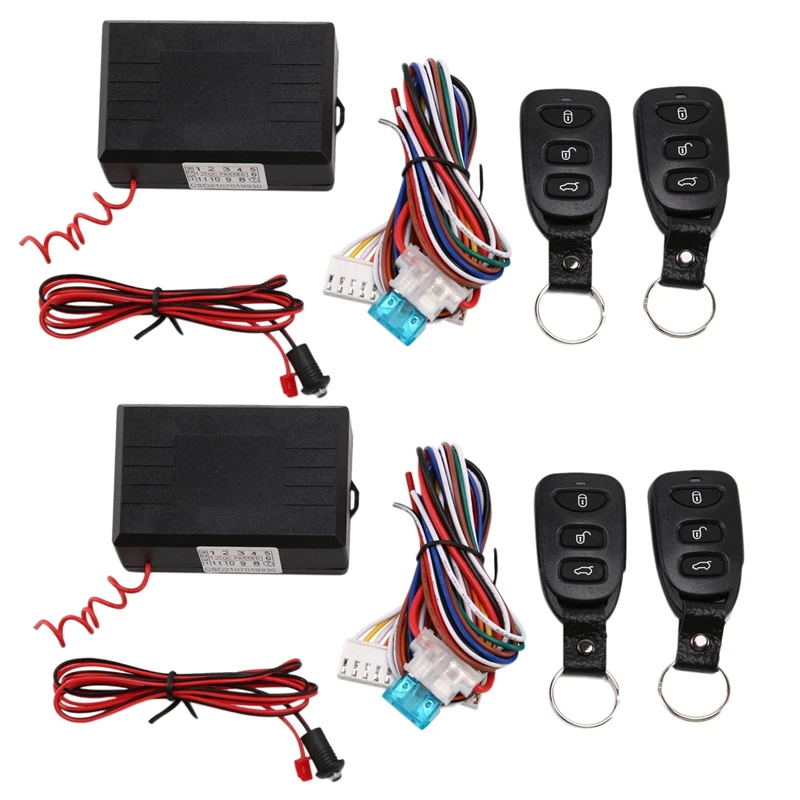 2X Universal Car Alarm Systems Door Lock Keyless Entry System Central Locking With Remote Control
2X Universal Car Alarm Systems Door Lock Keyless Entry System Central Locking With Remote Control