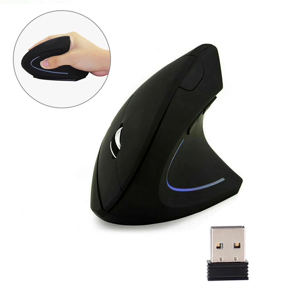 Wireless Vertical Mouse USB Optical Right Left Hand Computer Gaming Mice Ergonomic Upright Mouse 1600DPI for PC Laptop Offices
Wireless Vertical Mouse USB Optical Right Left Hand Computer Gaming Mice Ergonomic Upright Mouse 1600DPI for PC Laptop Offices