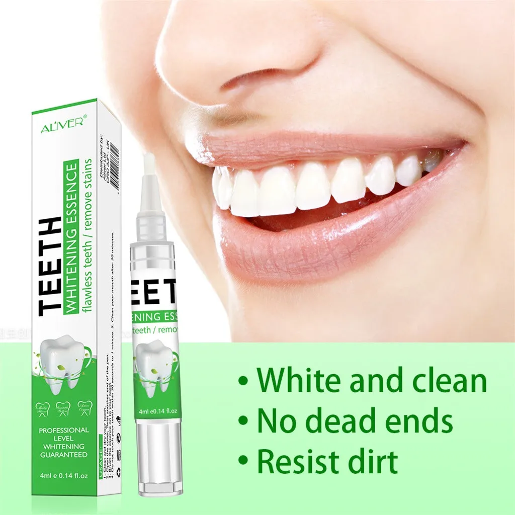 

Teeth Whitening Essence Removes Plaque Stains Tooth Bleaching Cleaning Serum White Teeth Oral Hygiene Pen Oral Care Teeth 4ml