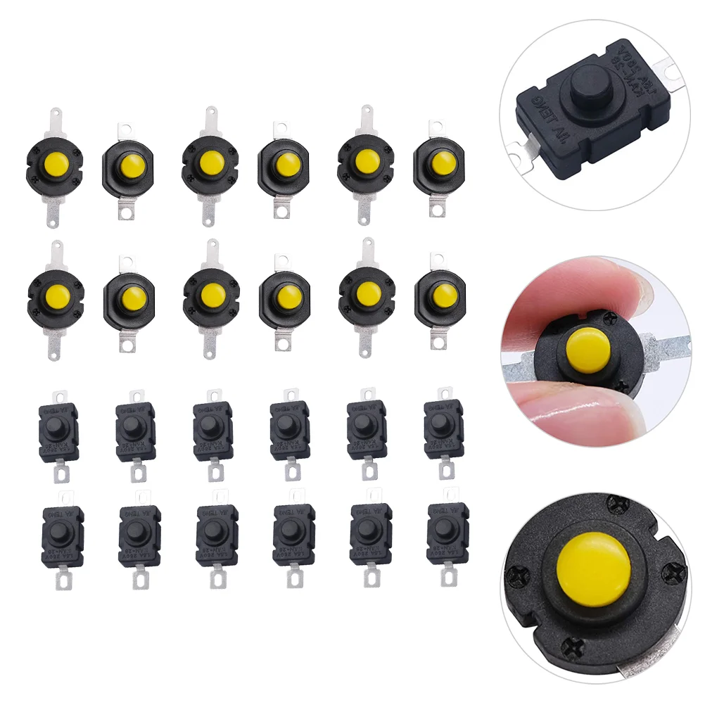 

Switch Torch Button Flashlight Mini Push Switches Replacement Latching Electric Self Locking Off Momentary Toggle Tactile Diy