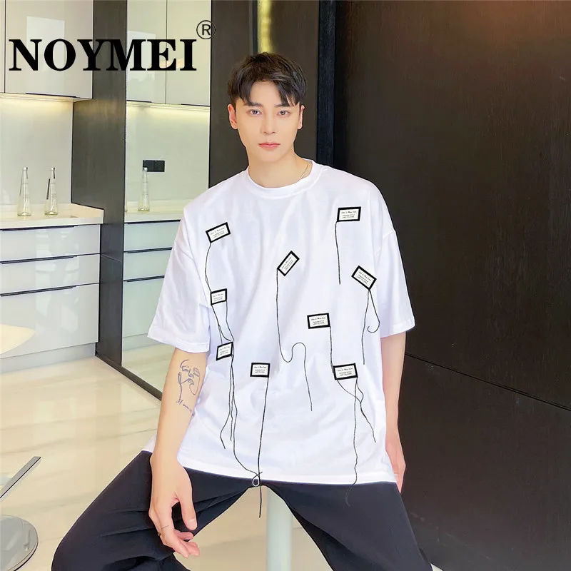 Новая Корейская футболка NOYMEI с круглым вырезом и коротким рукавом, Мужская модная универсальная свободная футболка с рисунком этикетки, лето 2023, WA443
Новая Корейская футболка NOYMEI с круглым вырезом и коротким рукавом, Мужская модная универсальная свободная футболка с рисунком этикетки, лето 2023, WA443