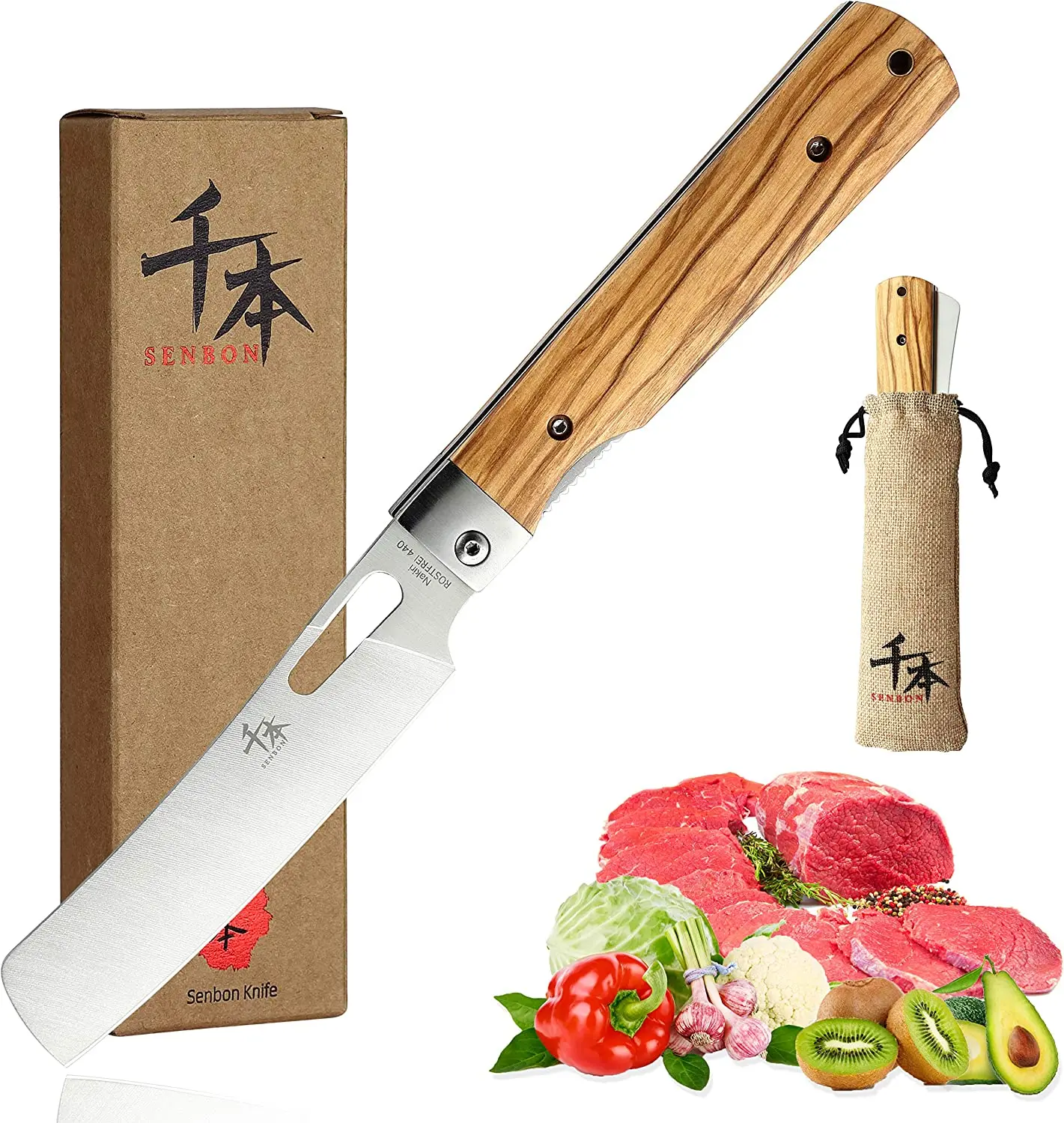 440A Acier Inoxydable Ultra Pointu Poche Style Japonais Couteau De Chef Pliant Couteau À Éplucher Poignée Olive Naturelle Ca
440A Acier Inoxydable Ultra Pointu Poche Style Japonais Couteau De Chef Pliant Couteau À Éplucher Poignée Olive Naturelle Ca