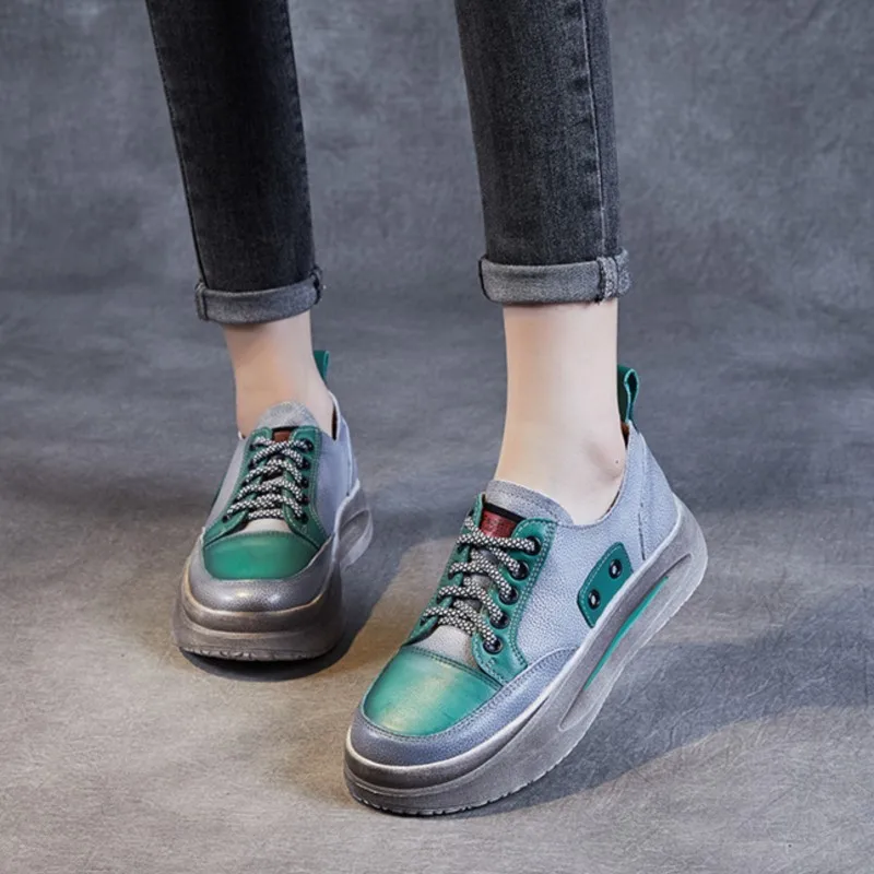 Женские винтажные туфли на толстой подошве, из натуральной кожи
Женские винтажные туфли на толстой подошве, из натуральной кожи