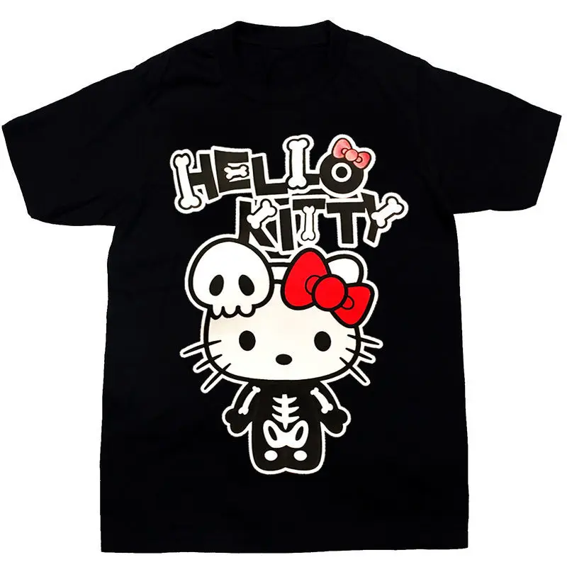 Hellokitty Sanrio Kawali Short Sleeve T-Shirt Halloween Pure Cotton Loose Comfortable Ins Cute Cartoon Birthday Gift For Girls
Hellokitty Sanrio Kawali Short Sleeve T-Shirt Halloween Pure Cotton Loose Comfortable Ins Cute Cartoon Birthday Gift For Girls