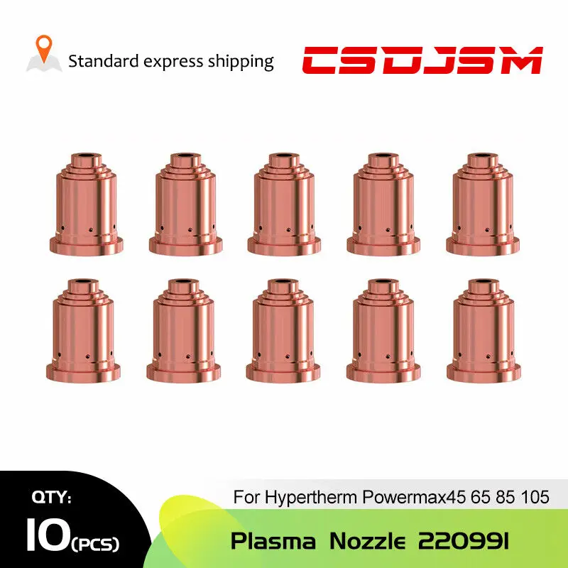 CSDJSM,10pk 220991 Plasma Cutter Nozzle For Hypertherm Powermax 105A Gouge Torch
CSDJSM,10pk 220991 Plasma Cutter Nozzle For Hypertherm Powermax 105A Gouge Torch