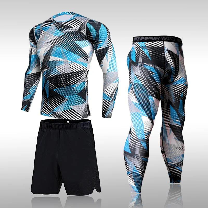 Men's Fitness Training Kit Sports Suit MMA Rashgard Male Quick Drying Exercise Workout Leggings Sportswear Compression Clothing
Men's Fitness Training Kit Sports Suit MMA Rashgard Male Quick Drying Exercise Workout Leggings Sportswear Compression Clothing
