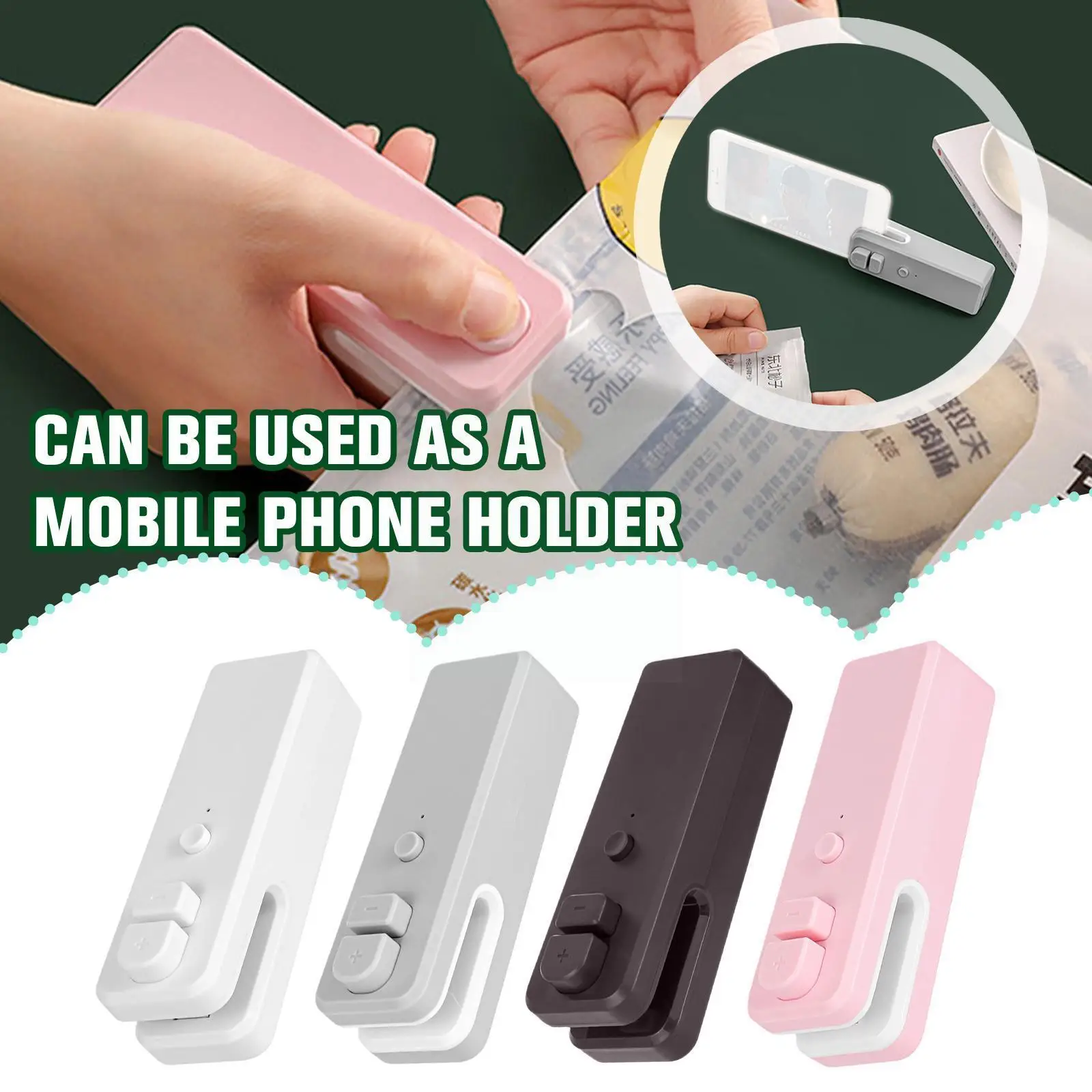 Mini Handheld Bag Sealer Sealing Vacuum Machine Portable Plastic Food Snack Bag Sealer Storage Charging Packing Bag USB I9L7
Mini Handheld Bag Sealer Sealing Vacuum Machine Portable Plastic Food Snack Bag Sealer Storage Charging Packing Bag USB I9L7