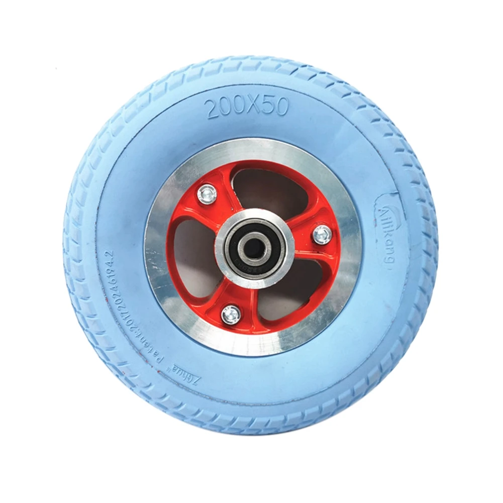 200X50 Electric Scooter Solid Front Wheel 8 Inch Scooter Red Wheel Hub with Blue Solid Tire No Need Inflate Tire
200X50 Electric Scooter Solid Front Wheel 8 Inch Scooter Red Wheel Hub with Blue Solid Tire No Need Inflate Tire