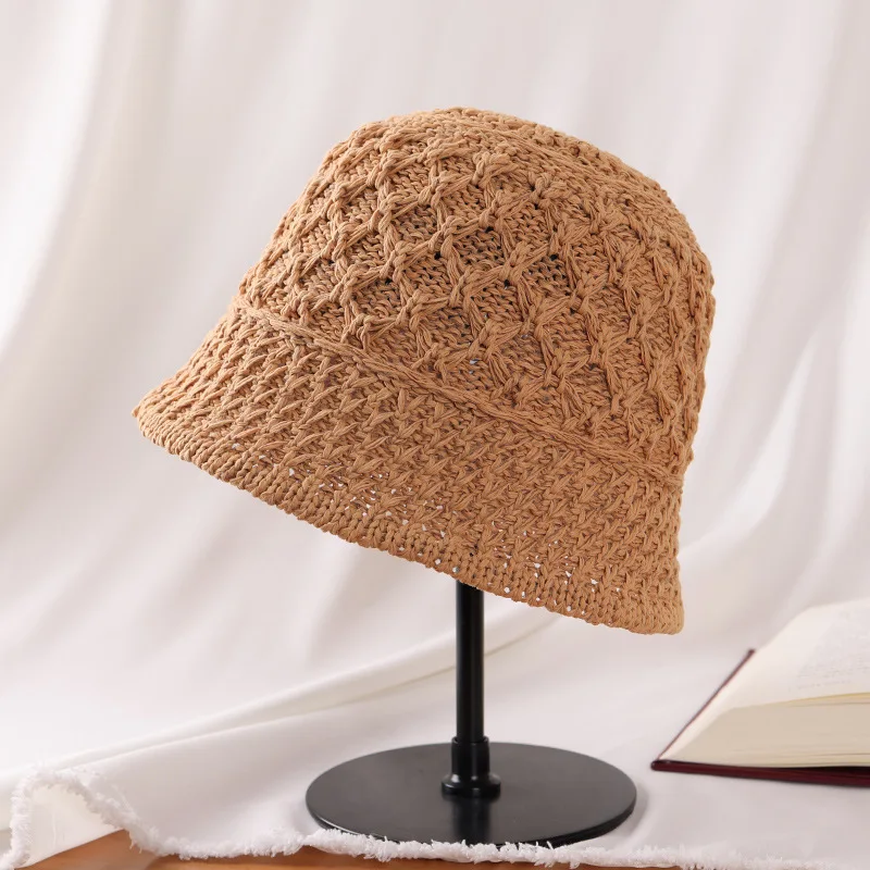 Pure Hand-woven Straw Hat Hollow Straw Woven Bucket Hat Women's Sunscreen Sun Hat Summer Girl Sunshade Hat Solid Sombrero Mujer
Pure Hand-woven Straw Hat Hollow Straw Woven Bucket Hat Women's Sunscreen Sun Hat Summer Girl Sunshade Hat Solid Sombrero Mujer