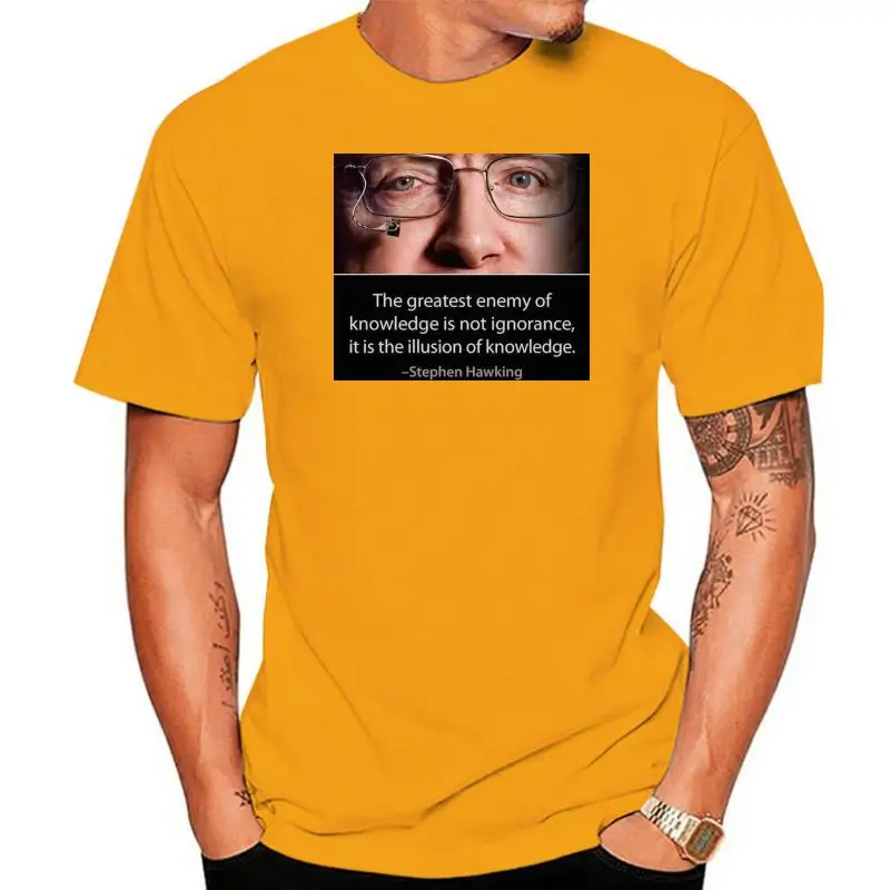 Camiseta de манга corta унисекс, camisa с фразой de Stephen Hawking, для женщин
Camiseta de манга corta унисекс, camisa с фразой de Stephen Hawking, для женщин