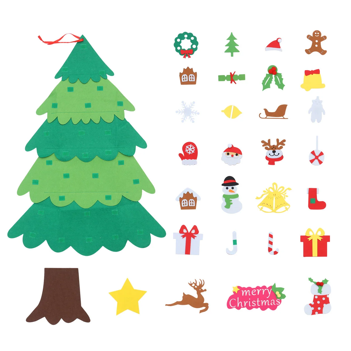 1PC DIY Christmas Tree Ornaments DIY Five-layer Patchwork Felt Christmas Tree DIY Manual Decorative Christmas Tree Children
1PC DIY Christmas Tree Ornaments DIY Five-layer Patchwork Felt Christmas Tree DIY Manual Decorative Christmas Tree Children