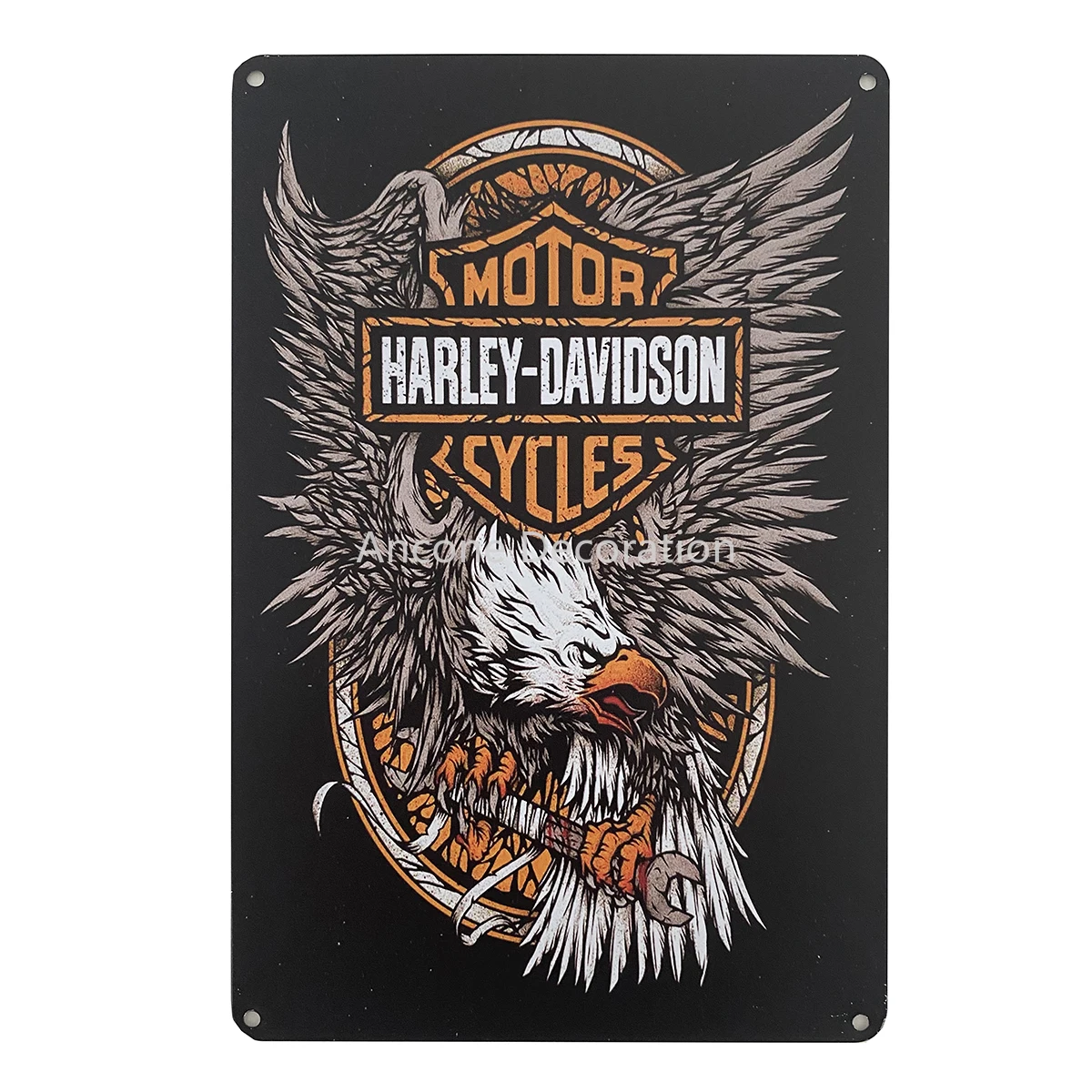 

1pc "HARLEY" Frameless Vintage Metal Sign for Garage, Living Room, Bar Decoration, Christmas Gift 11.81*7.87 Inches