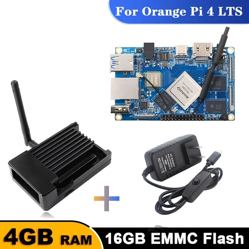 Для Orange Pi 4 LTS + корпус из алюминиевого сплава + Power RK3399 4G RAM + 16G EMMC Android Ubuntu Debian макетная плата US Plug
Для Orange Pi 4 LTS + корпус из алюминиевого сплава + Power RK3399 4G RAM + 16G EMMC Android Ubuntu Debian макетная плата US Plug