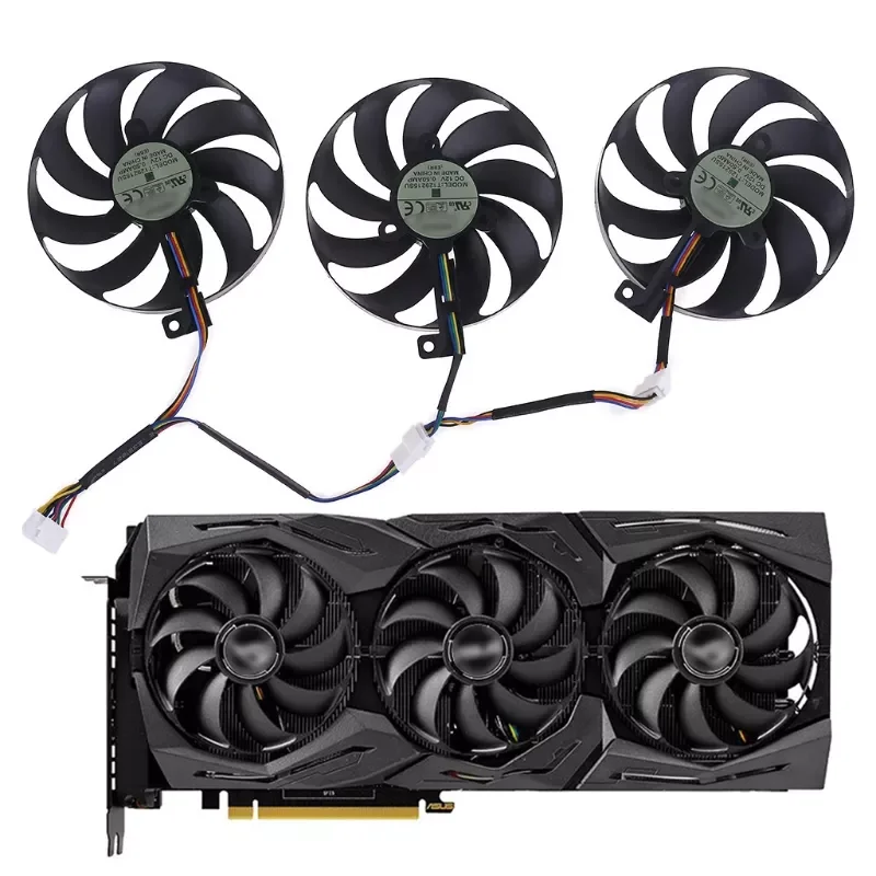 Replacement cooler fan T129215SU 12V 0.5A 88mm For - RX5700 RX5700 XT RTX2080TI 8GB STRIX OC Graphics Card Cooling Fan
Replacement cooler fan T129215SU 12V 0.5A 88mm For - RX5700 RX5700 XT RTX2080TI 8GB STRIX OC Graphics Card Cooling Fan