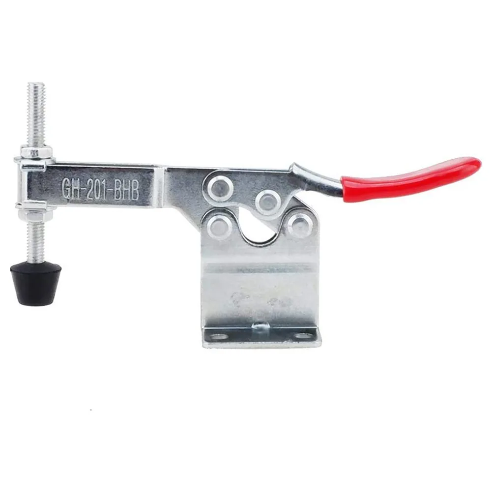 Brand New Toggle Clamp GH-201BHB Silver+Red Tool Woodworking Workshop Equipment 198Lbs 1Pc 90Kg Galvanized Iron
Brand New Toggle Clamp GH-201BHB Silver+Red Tool Woodworking Workshop Equipment 198Lbs 1Pc 90Kg Galvanized Iron
