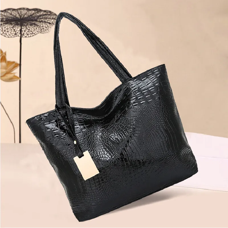 Women's Handbags Shoulder Bags Crocodile Pattern Fashion Large Capacity Shopping Bags PU Leather Women Tote Bag Ladies Hand Bags
Women's Handbags Shoulder Bags Crocodile Pattern Fashion Large Capacity Shopping Bags PU Leather Women Tote Bag Ladies Hand Bags