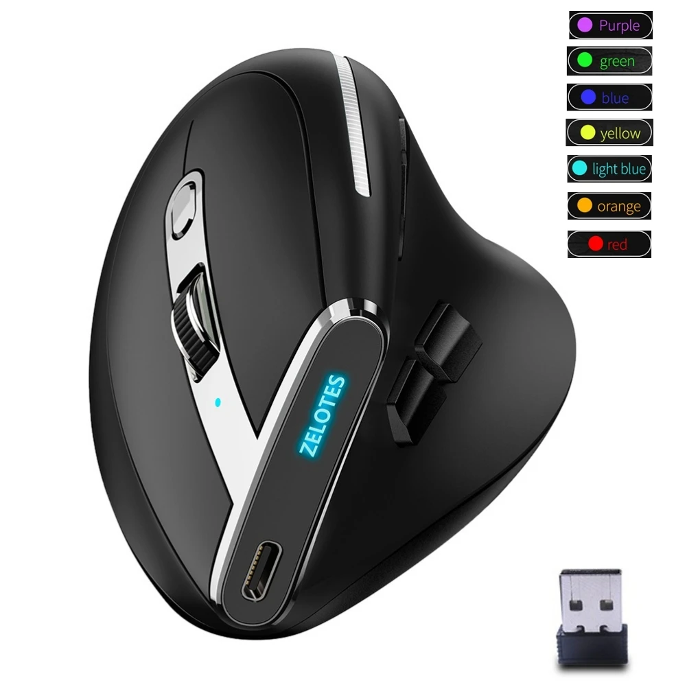 F-36 2.4G Bluetooth-compatible Mice Professional 8 Buttons Ergonomic Vertical Mouse for Computer Laptop Desktop
F-36 2.4G Bluetooth-compatible Mice Professional 8 Buttons Ergonomic Vertical Mouse for Computer Laptop Desktop