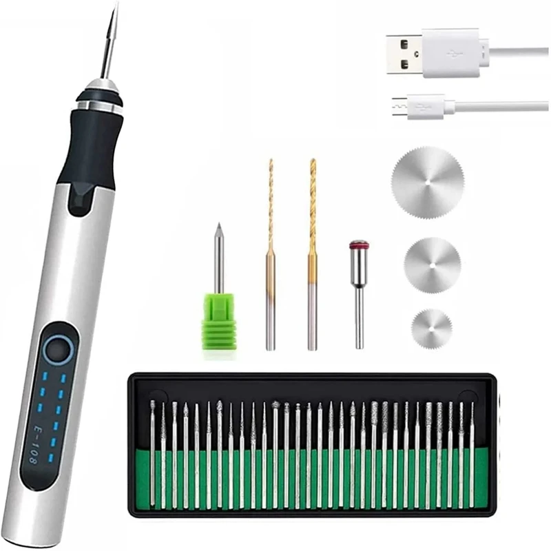 USB Customizer Professional Engraving Pen 30 Bits Engraver Tool For Metal Wood Glass And Plastic Portable Engraving Pen
USB Customizer Professional Engraving Pen 30 Bits Engraver Tool For Metal Wood Glass And Plastic Portable Engraving Pen