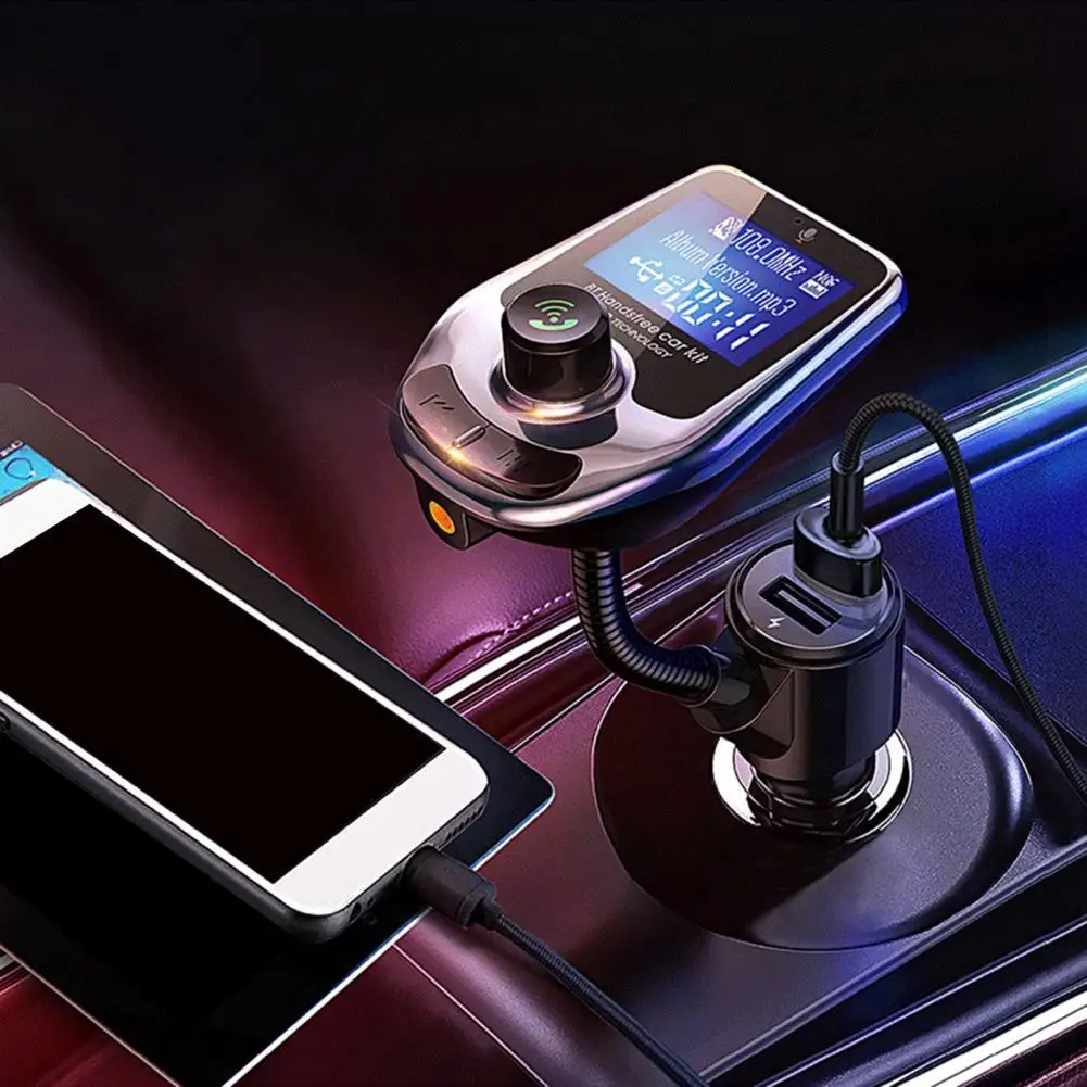 Беспроводной автомобильный FM-передатчик Bluetooth Aux поддерживает QC3.0 быстрое зарядное устройство для автомобиля
Беспроводной автомобильный FM-передатчик Bluetooth Aux поддерживает QC3.0 быстрое зарядное устройство для автомобиля