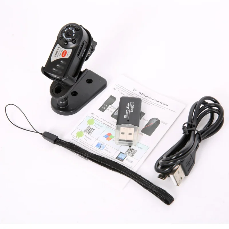 

Mini Q7 Camera Wifi DV DVR Wireless IP Cam Mini Video Camcorder Recorder Infrared Night Vision Small Cameras Dropshipping