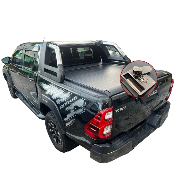 

OEM/ODM High Quality Exterior Accessories Retractable Tonneau Cover With Password Lock For Hilux Revo Adventure