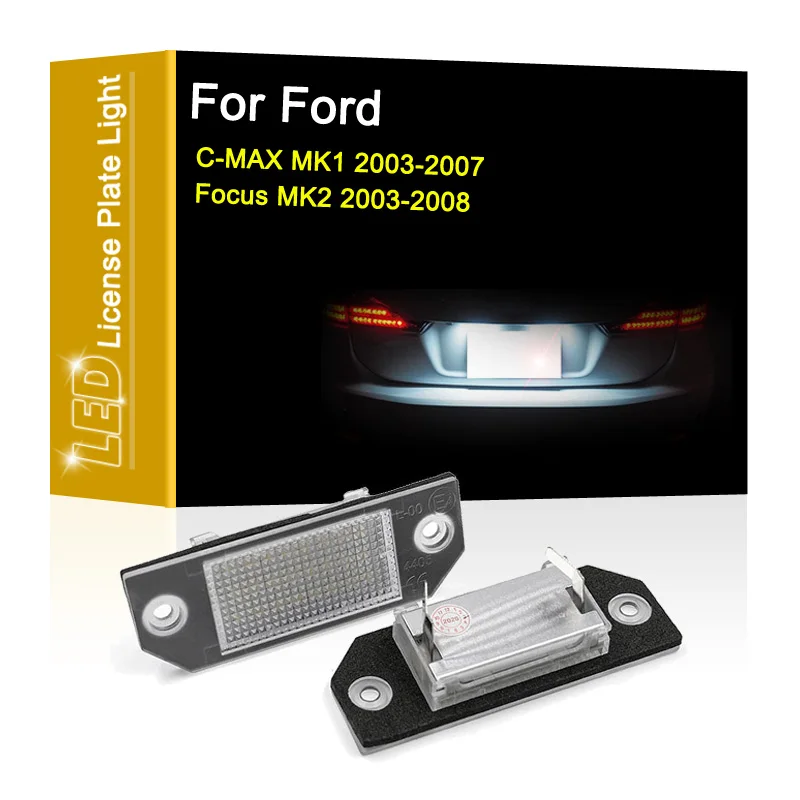 12V LED Number Plate Lamp For Ford C-MAX MK1 2003-2007 Focus MK2 2003-2008 White License Plate Light Assembly
12V LED Number Plate Lamp For Ford C-MAX MK1 2003-2007 Focus MK2 2003-2008 White License Plate Light Assembly