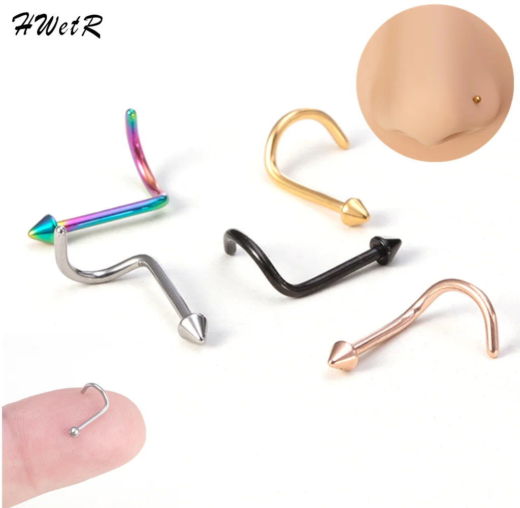 5Pcs Mix Color Nose Stud Stainless Steel Nose Piercing Set Nose Ring Bone Studs Screws For Man Women Body Jewelry 
5Pcs Mix Color Nose Stud Stainless Steel Nose Piercing Set Nose Ring Bone Studs Screws For Man Women Body Jewelry