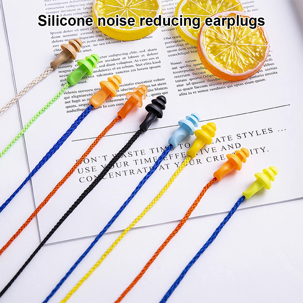 Silicone Earplug Noise reduction Sleep Rubber Ear Plug with Cord Soundproof Earplugs Waterproof Anti Snoring Ears Protection Nap
Silicone Earplug Noise reduction Sleep Rubber Ear Plug with Cord Soundproof Earplugs Waterproof Anti Snoring Ears Protection Nap