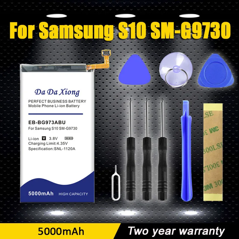 DaDaXiong 5000mAh EB-BG973ABU аккумулятор для Samsung GALAXY S10 S10 X S10X SM-G9730 G9730
DaDaXiong 5000mAh EB-BG973ABU аккумулятор для Samsung GALAXY S10 S10 X S10X SM-G9730 G9730