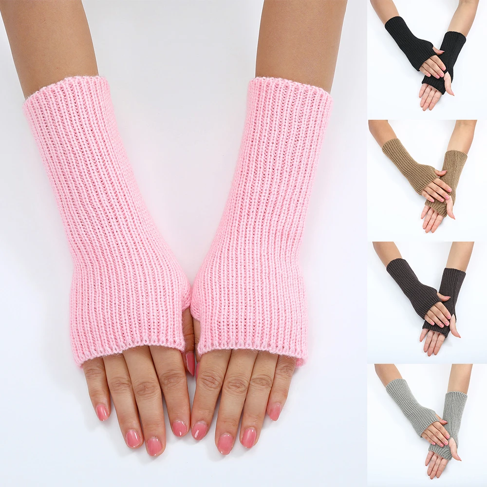 Knitted Sleeves Fingerless Wristband Half-finger Gloves Warm Arm Sleeves Clothing Accessories Autumn and Winter Female Students
Knitted Sleeves Fingerless Wristband Half-finger Gloves Warm Arm Sleeves Clothing Accessories Autumn and Winter Female Students