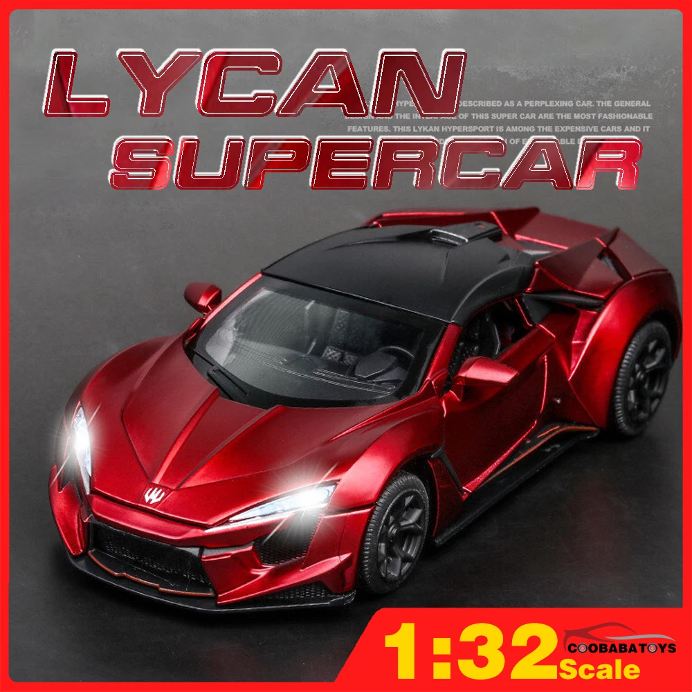 Scale 1/32 Lycan Supercar Metal Diecast Alloy Toys Cars Model For Boys Children Kids Gifts Pull Back Vehicles Hobby Collection
Scale 1/32 Lycan Supercar Metal Diecast Alloy Toys Cars Model For Boys Children Kids Gifts Pull Back Vehicles Hobby Collection