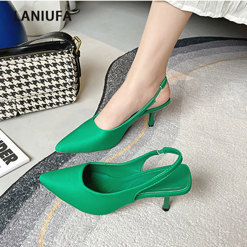 Brand Women Pointed Toe Sandals Sexy Summer High Heels Shoes Designer Pumps 2022 New Women Heels Shoes Party Slingback Slippers
Brand Women Pointed Toe Sandals Sexy Summer High Heels Shoes Designer Pumps 2022 New Women Heels Shoes Party Slingback Slippers