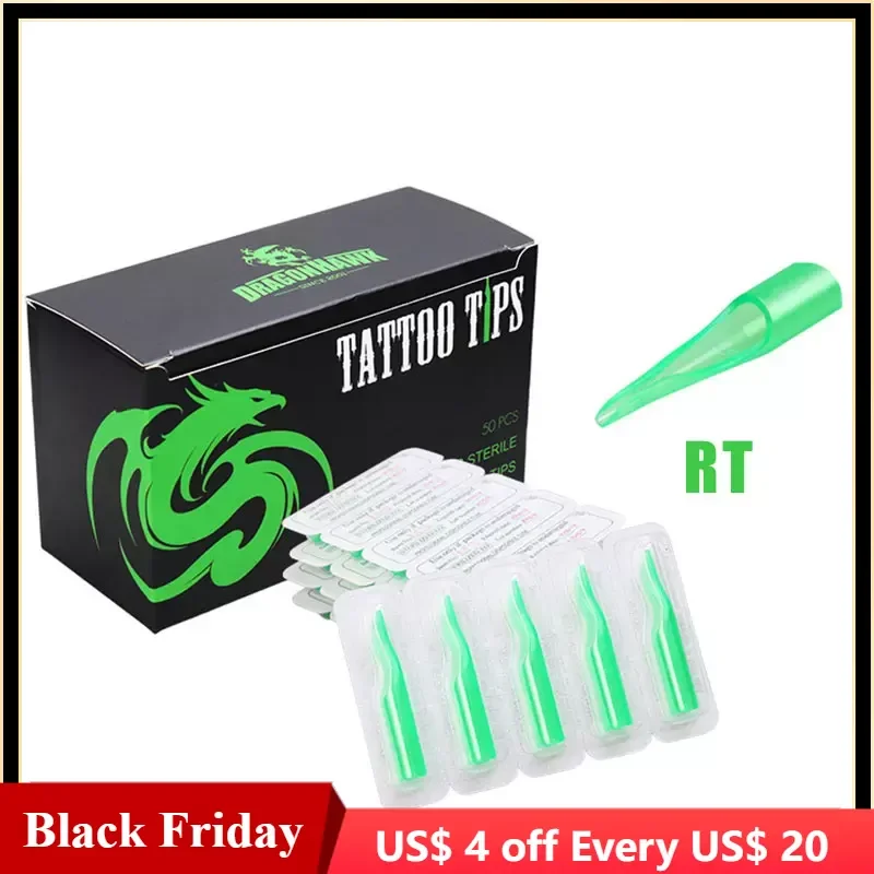 Boxed 50 Pcs Disposable Tattoo Tips Nozzle Tube Green Color RT Tip For Tattoo Needles Tattoo Supplies
Boxed 50 Pcs Disposable Tattoo Tips Nozzle Tube Green Color RT Tip For Tattoo Needles Tattoo Supplies