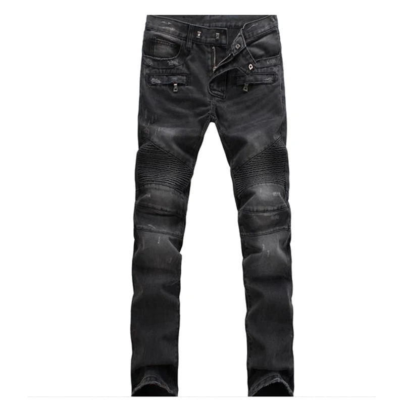 Men Denim Biker Jeans Cotton Vintage Rock Ripped Elastic Brand Motorcycle Regular Fit Denim Pants Trousers Big Size
Men Denim Biker Jeans Cotton Vintage Rock Ripped Elastic Brand Motorcycle Regular Fit Denim Pants Trousers Big Size