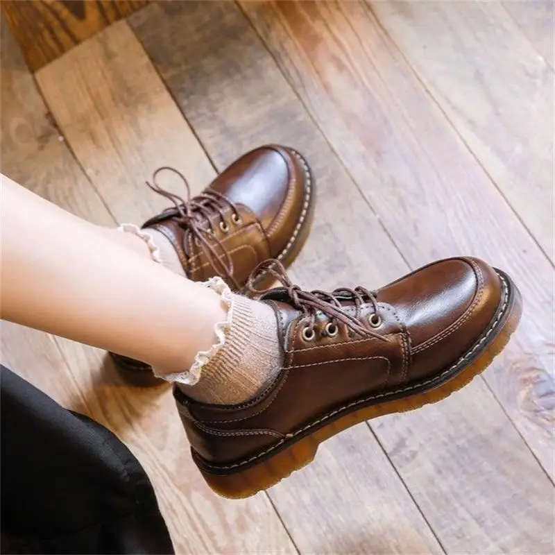 Women Oxfords Women's Shoes Ladies Leather Female Round Toe Sewing Retro Comfortable Footwear Lolita Shoe 2023 Brown 40
Women Oxfords Women's Shoes Ladies Leather Female Round Toe Sewing Retro Comfortable Footwear Lolita Shoe 2023 Brown 40