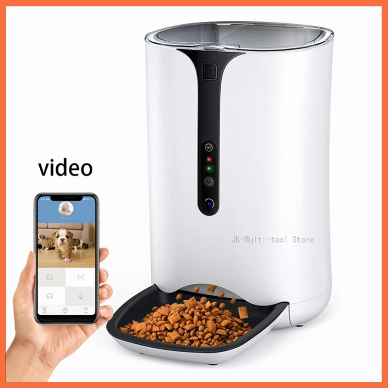 Tuya APP 6L Large Capacity Pet Feeder Smart Automatic Food Distribution with Timing Quantitative WIFI HD Camera for Cat Dog Bowl
Tuya APP 6L Large Capacity Pet Feeder Smart Automatic Food Distribution with Timing Quantitative WIFI HD Camera for Cat Dog Bowl