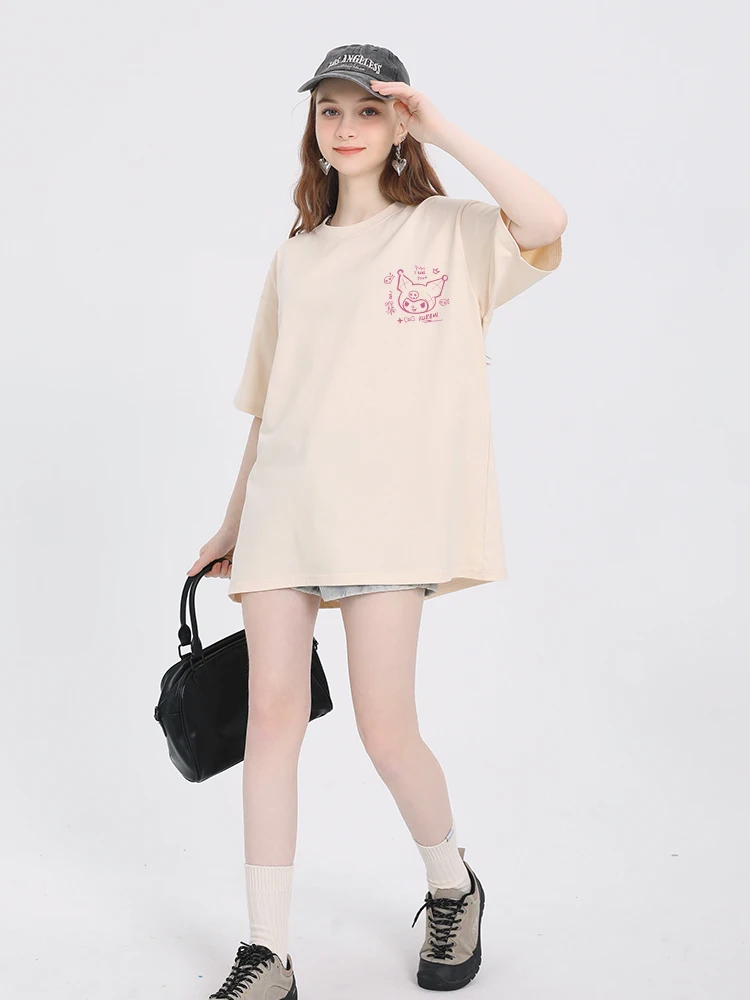 Summer New Kawaii Kuromi Loose Cute Anime Short Sleeve Shirt Men Women Couples Pure Cotton Round Neck Top Half Sleeve Wholesale
Summer New Kawaii Kuromi Loose Cute Anime Short Sleeve Shirt Men Women Couples Pure Cotton Round Neck Top Half Sleeve Wholesale