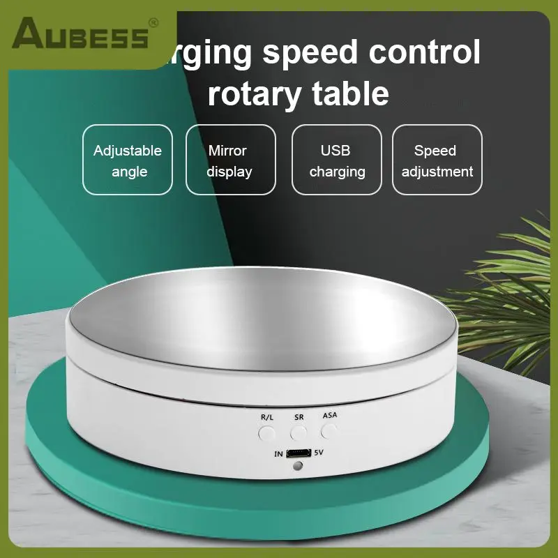 3 Speeds Electric Rotating Display Stand 360 Degree Turntable Jewelry Holder For Photography Video Shooting Prop
3 Speeds Electric Rotating Display Stand 360 Degree Turntable Jewelry Holder For Photography Video Shooting Prop