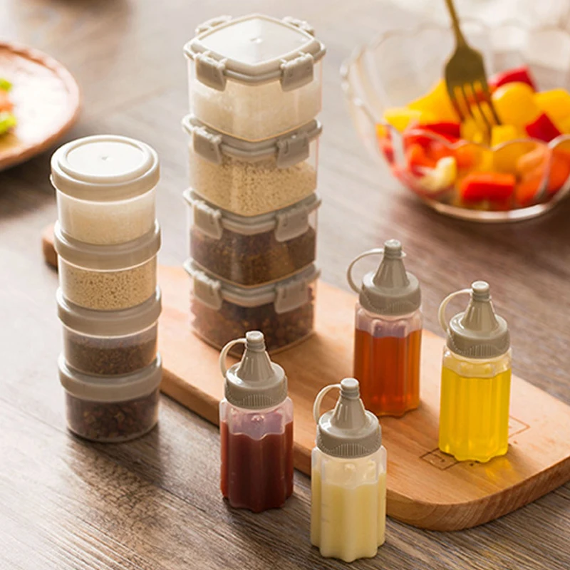 4Pcs/set Squeeze Condiment Bottles Salad Ketchup Sauce Olive Oil Bottles Household Seasoning Jar Kitchen Cooking Gadgets
4Pcs/set Squeeze Condiment Bottles Salad Ketchup Sauce Olive Oil Bottles Household Seasoning Jar Kitchen Cooking Gadgets