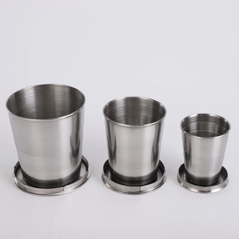 75ml/150ml/250ml Portable Telescopic Water Cup Stainless Steel Water Cup Outdoor Portable Wine Cup Folding Water Cup Coffee Cup
75ml/150ml/250ml Portable Telescopic Water Cup Stainless Steel Water Cup Outdoor Portable Wine Cup Folding Water Cup Coffee Cup