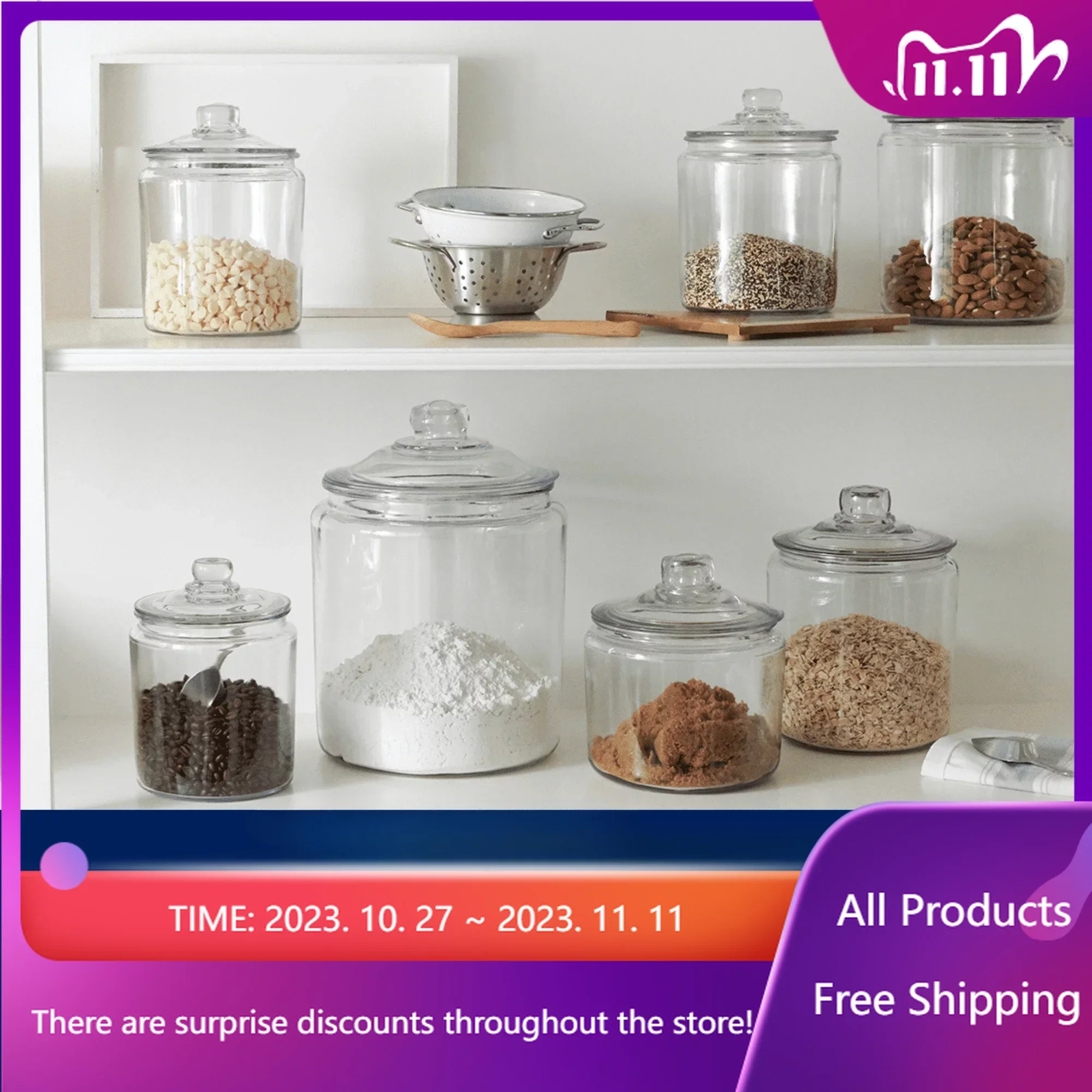 Heritage Hill Glass Jar with Lid, 2 Gallon glass jar, glass container Rapid Transit
Heritage Hill Glass Jar with Lid, 2 Gallon glass jar, glass container Rapid Transit