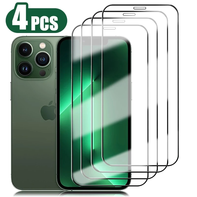 4Pcs Full Cover Tempered Glass for IPhone 13 11 12 Pro Max Mini 13Pro 12Pro 11PRO XS MAX X XR SE 6S 8 7 Plus Screen Protectors
4Pcs Full Cover Tempered Glass for IPhone 13 11 12 Pro Max Mini 13Pro 12Pro 11PRO XS MAX X XR SE 6S 8 7 Plus Screen Protectors