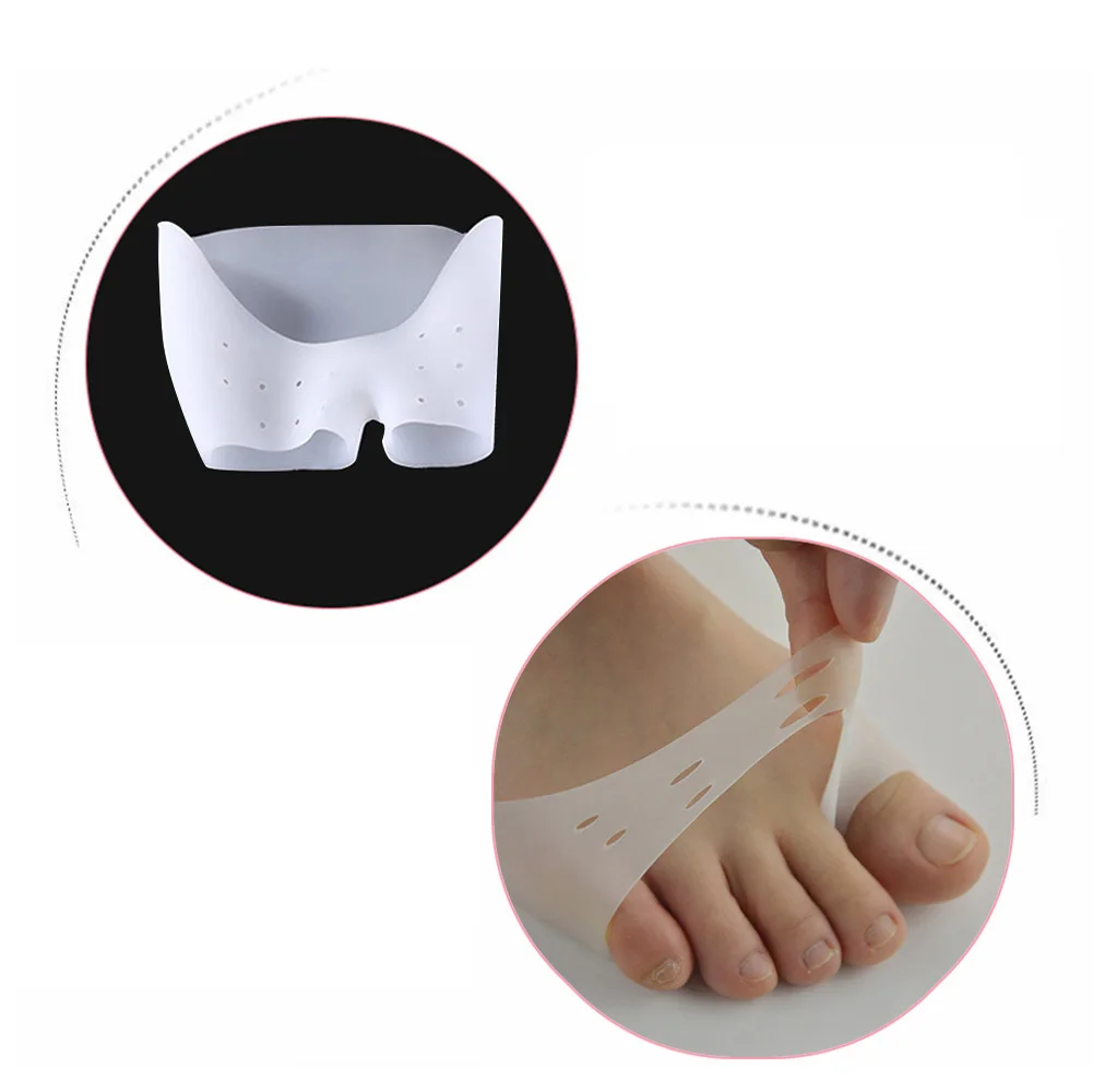 1 Pair Silicone Toe Sleeve Foot Protection Ballet High Heels Hallux Valgus Gel Protective Protector Care Tool Massge Toe Pad
1 Pair Silicone Toe Sleeve Foot Protection Ballet High Heels Hallux Valgus Gel Protective Protector Care Tool Massge Toe Pad