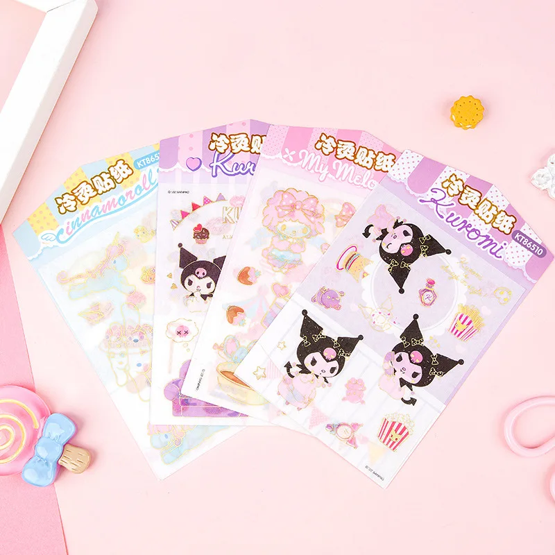 8 листов, кавайная наклейка Sanrio, аниме мультфильм Kuromi Cinnamoroll для детей, игрушки для девочек, «сделай сам», ноутбук, студенческие канцелярские принадлежности, декоративный подарок
8 листов, кавайная наклейка Sanrio, аниме мультфильм Kuromi Cinnamoroll для детей, игрушки для девочек, «сделай сам», ноутбук, студенческие канцелярские принадлежности, декоративный подарок