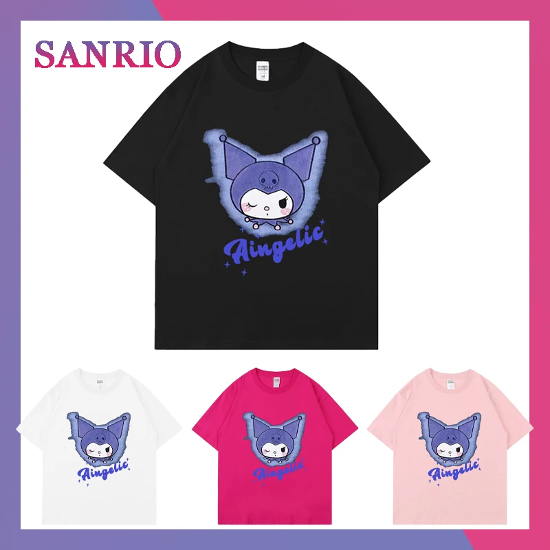 Kawaii Sanrio Kuromi милые Мультяшные летние детские футболки для детей студентов унисекс дышащая удобная детская одежда с коротким рукавом
Kawaii Sanrio Kuromi милые Мультяшные летние детские футболки для детей студентов унисекс дышащая удобная детская одежда с коротким рукавом